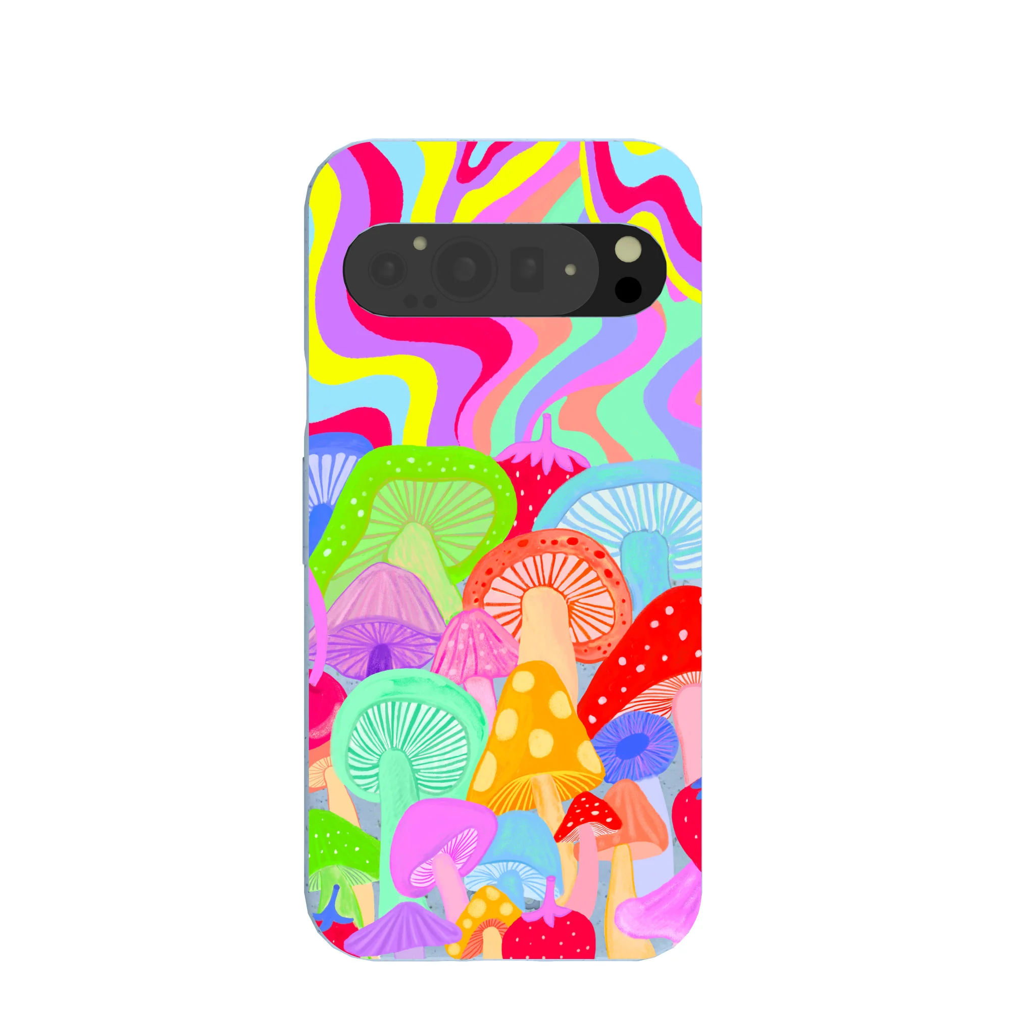 Powder Blue Shroom Spiral Google Pixel 9 Pro XL Case