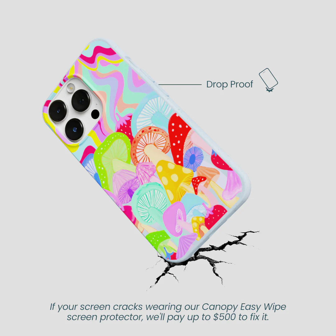 Powder Blue Shroom Spiral iPhone 13 Pro Case - Image 5