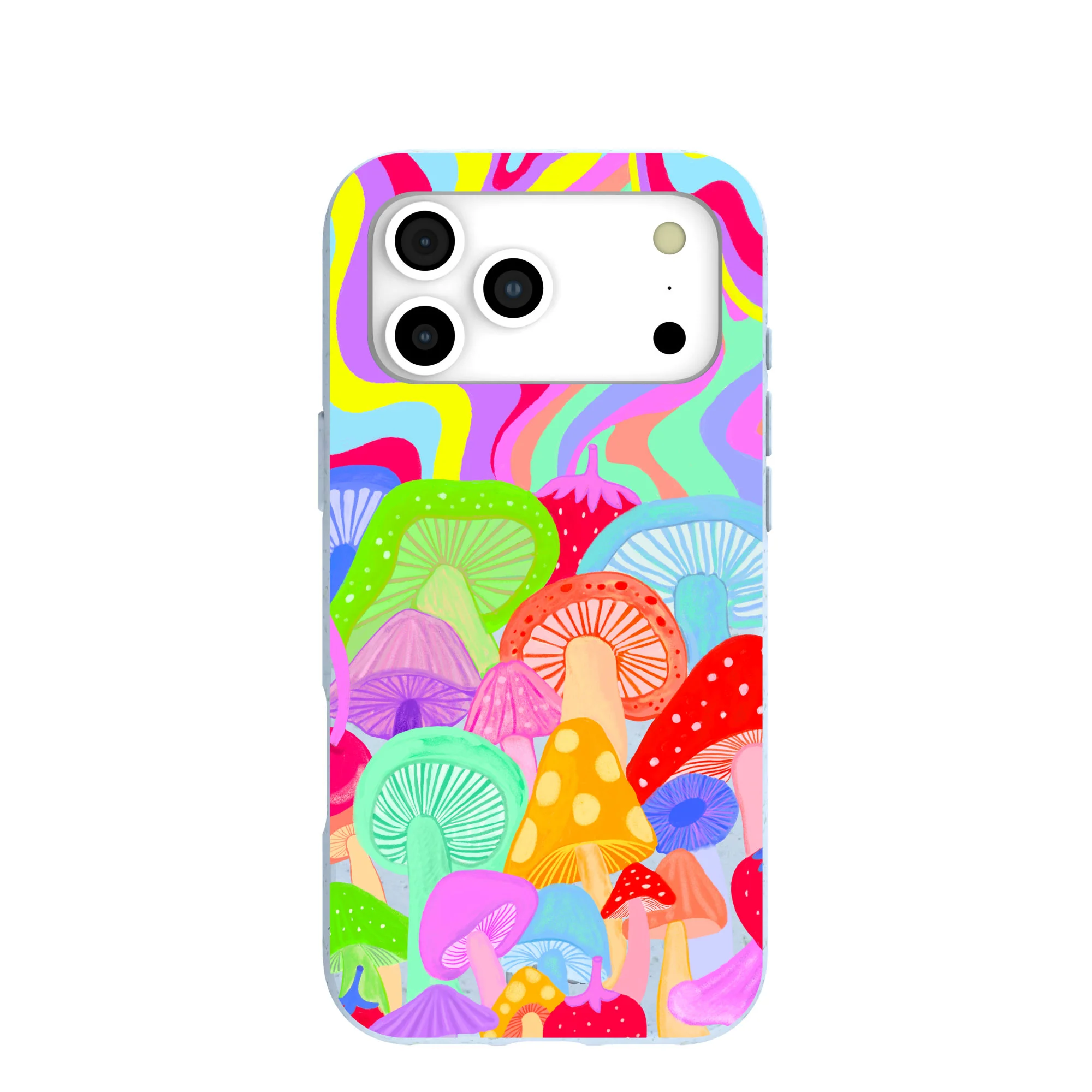 Powder Blue Shroom Spiral iPhone 17 Pro Max Case