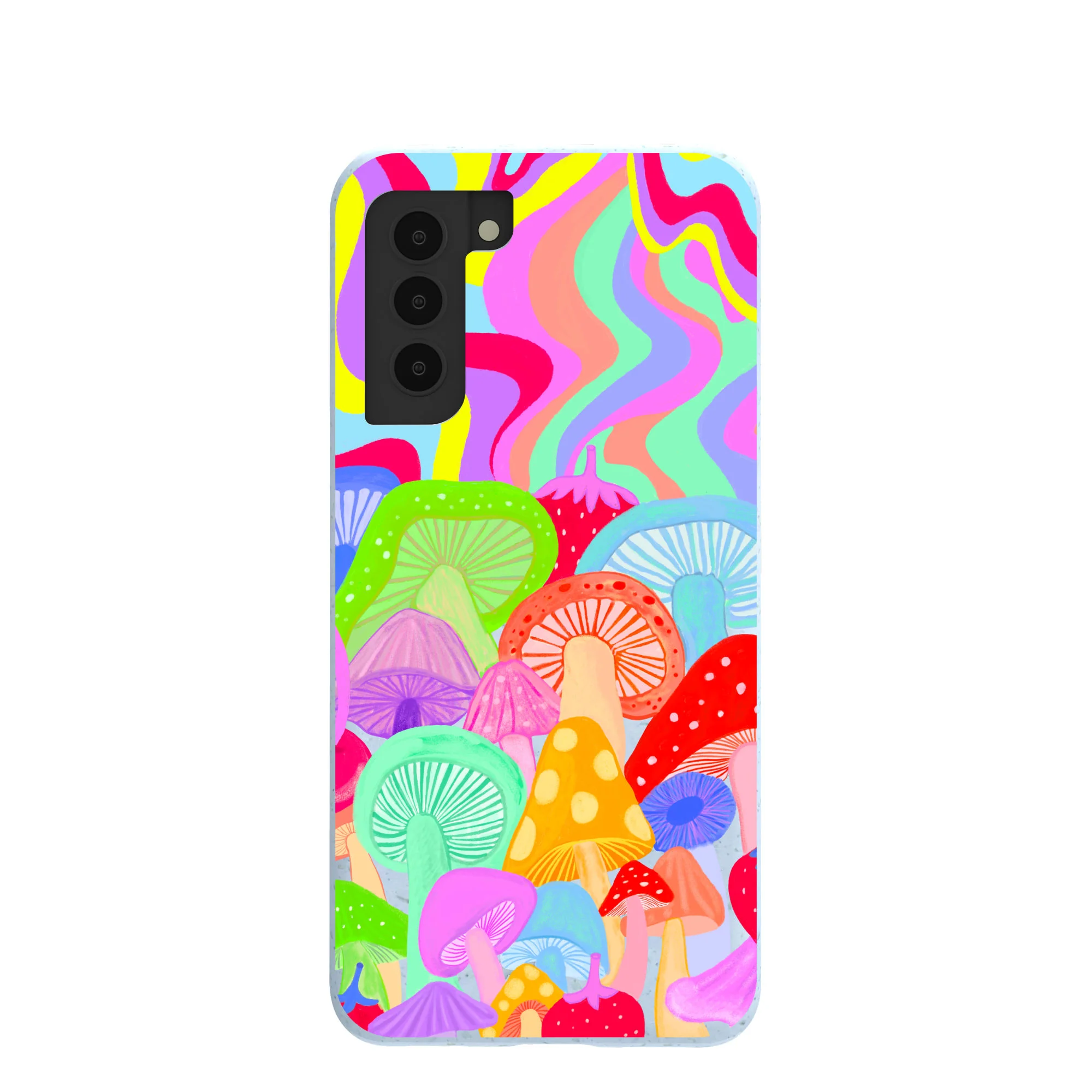 Powder Blue Shroom Spiral Samsung Galaxy S21 Case