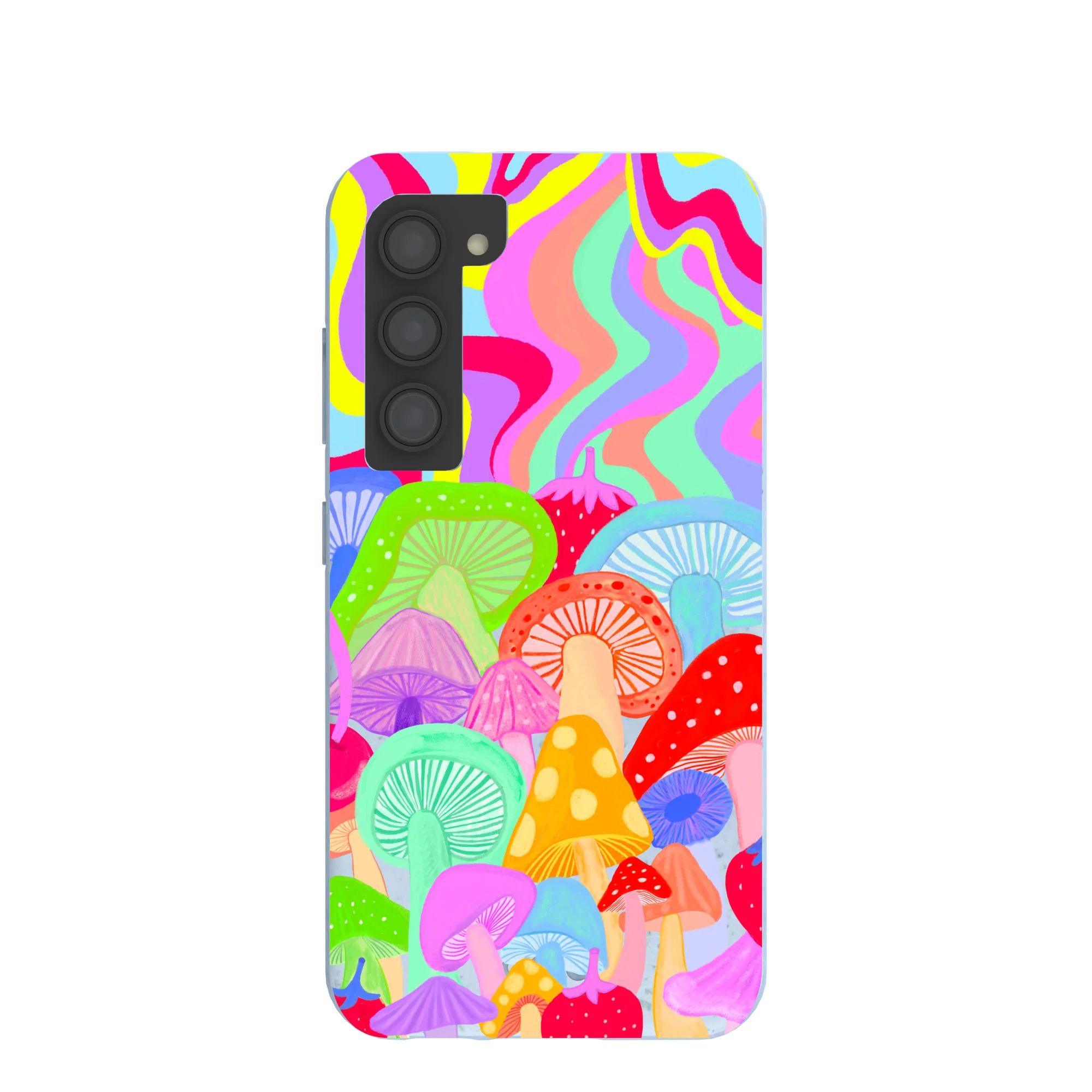 Powder Blue Shroom Spiral Samsung Galaxy S23 Case