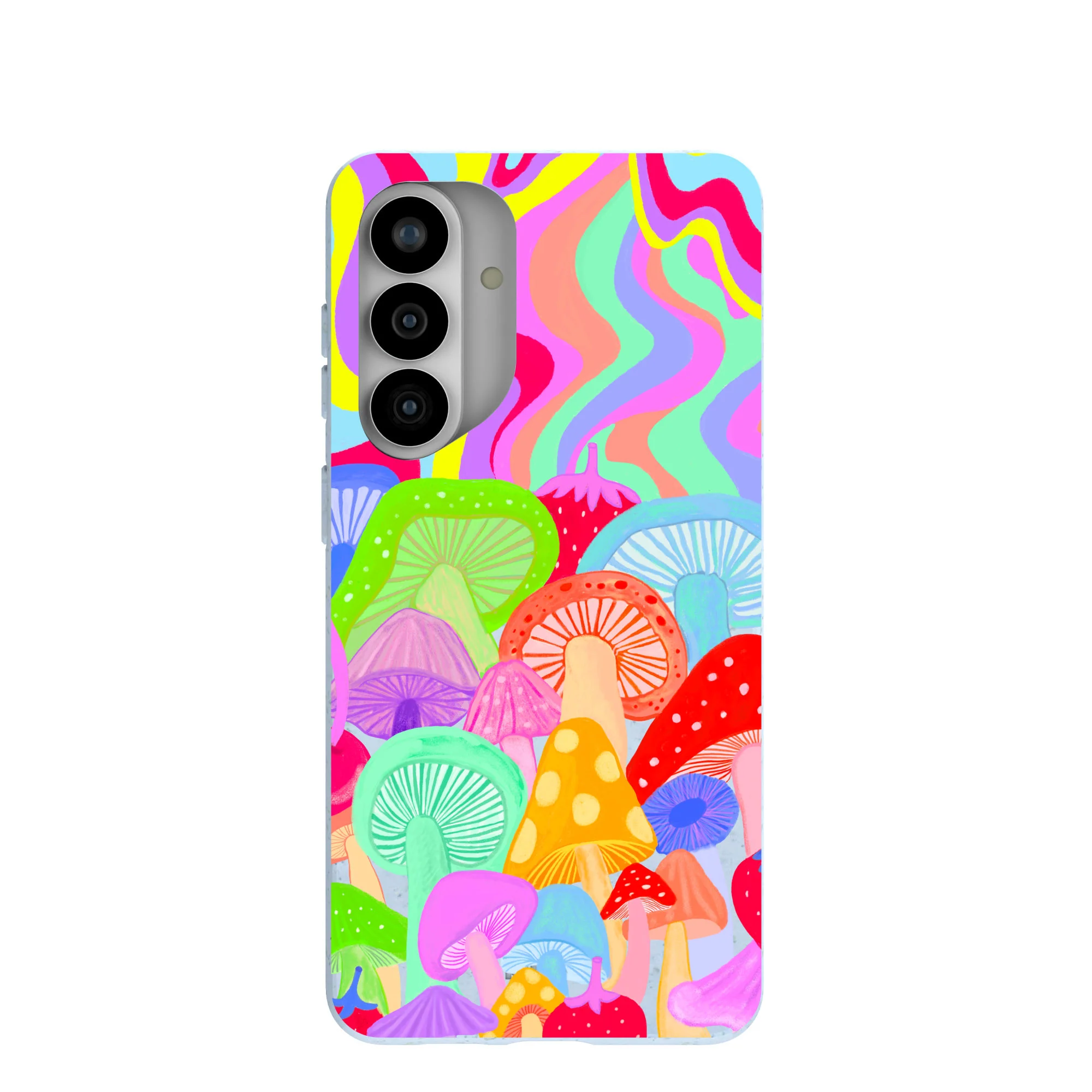 Powder Blue Shroom Spiral Samsung Galaxy S26+(Plus) Case