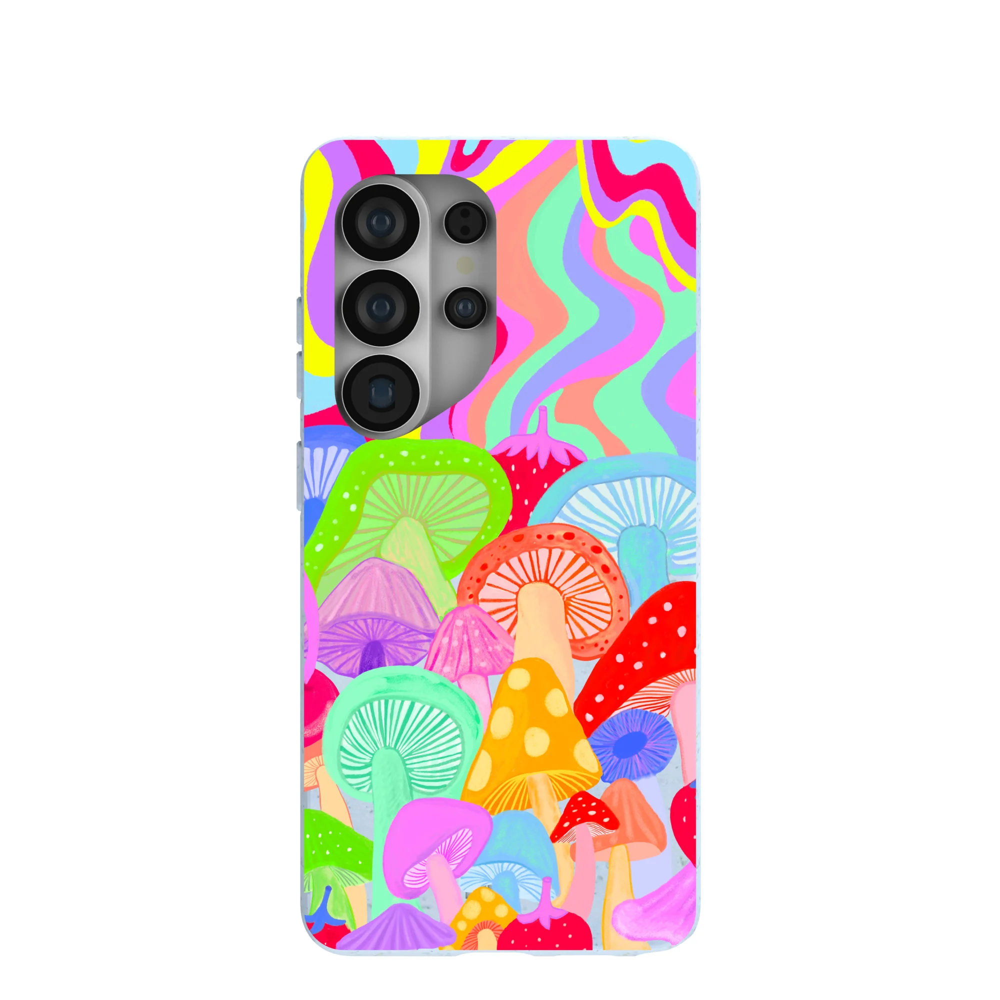 Powder Blue Shroom Spiral Samsung Galaxy S26 Ultra Case