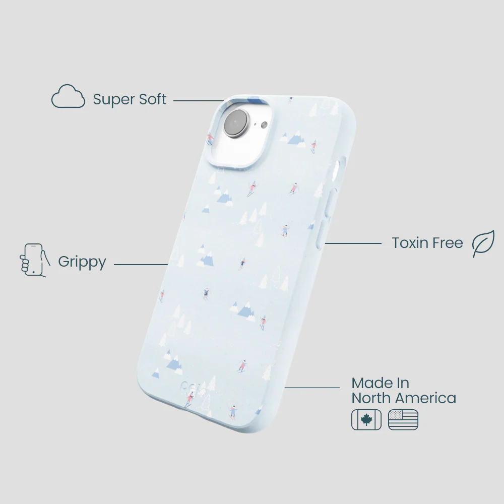Powder Blue Ski Pass iPhone 16e/17e Case - Image 4