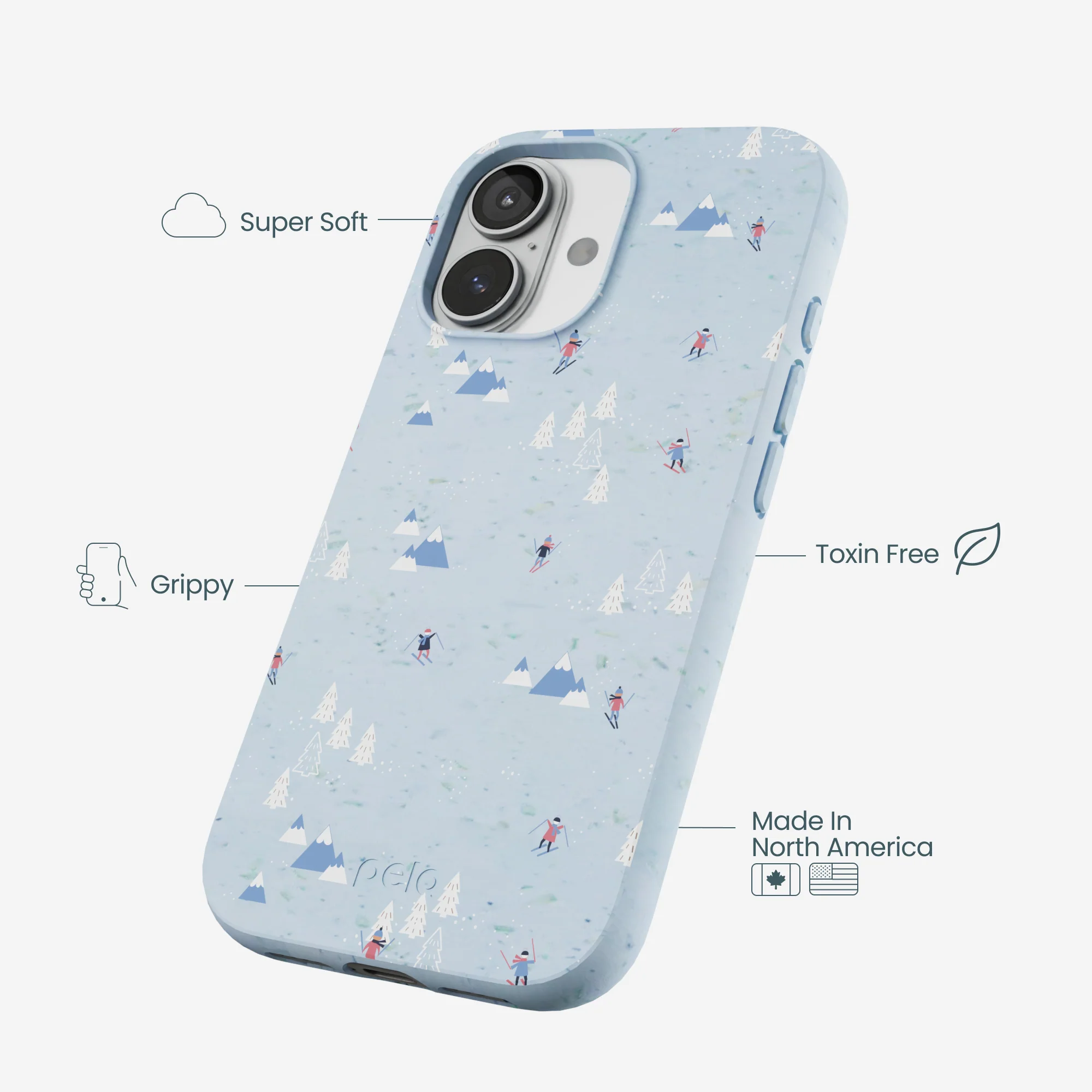 Powder Blue Ski Pass iPhone 17 Case - Image 4