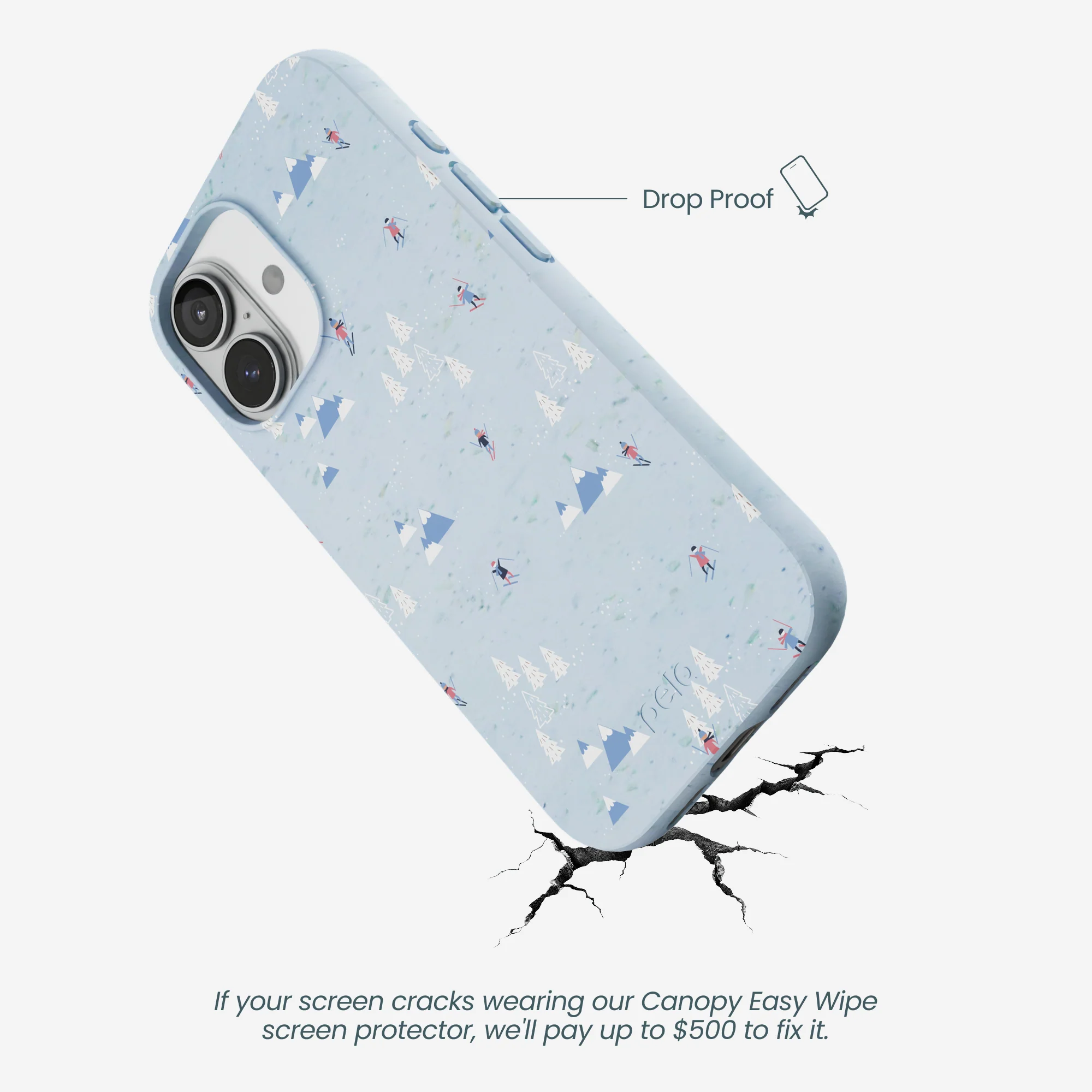 Powder Blue Ski Pass iPhone 17 Case - Image 5