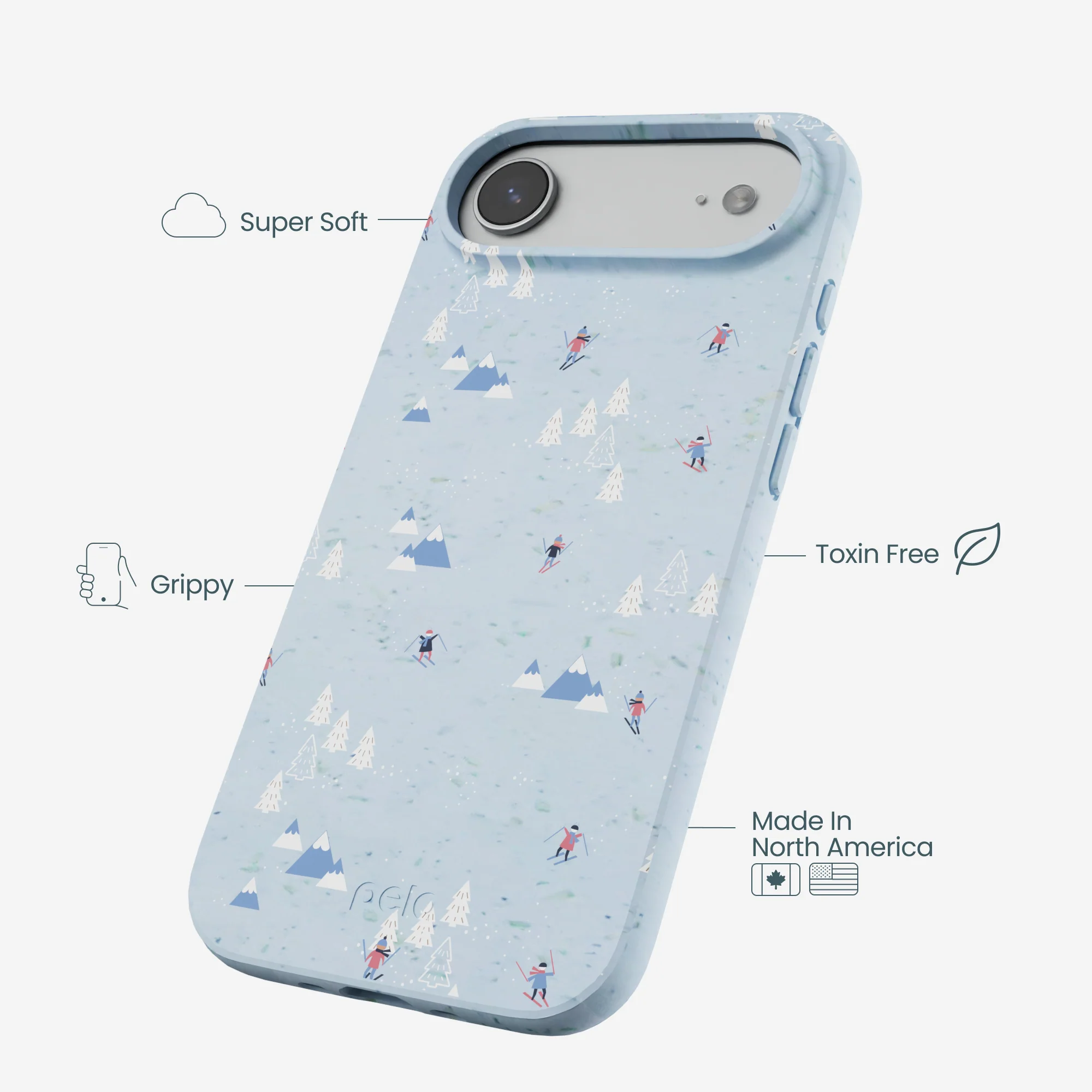 Powder Blue Ski Pass iPhone Air Case - Image 4