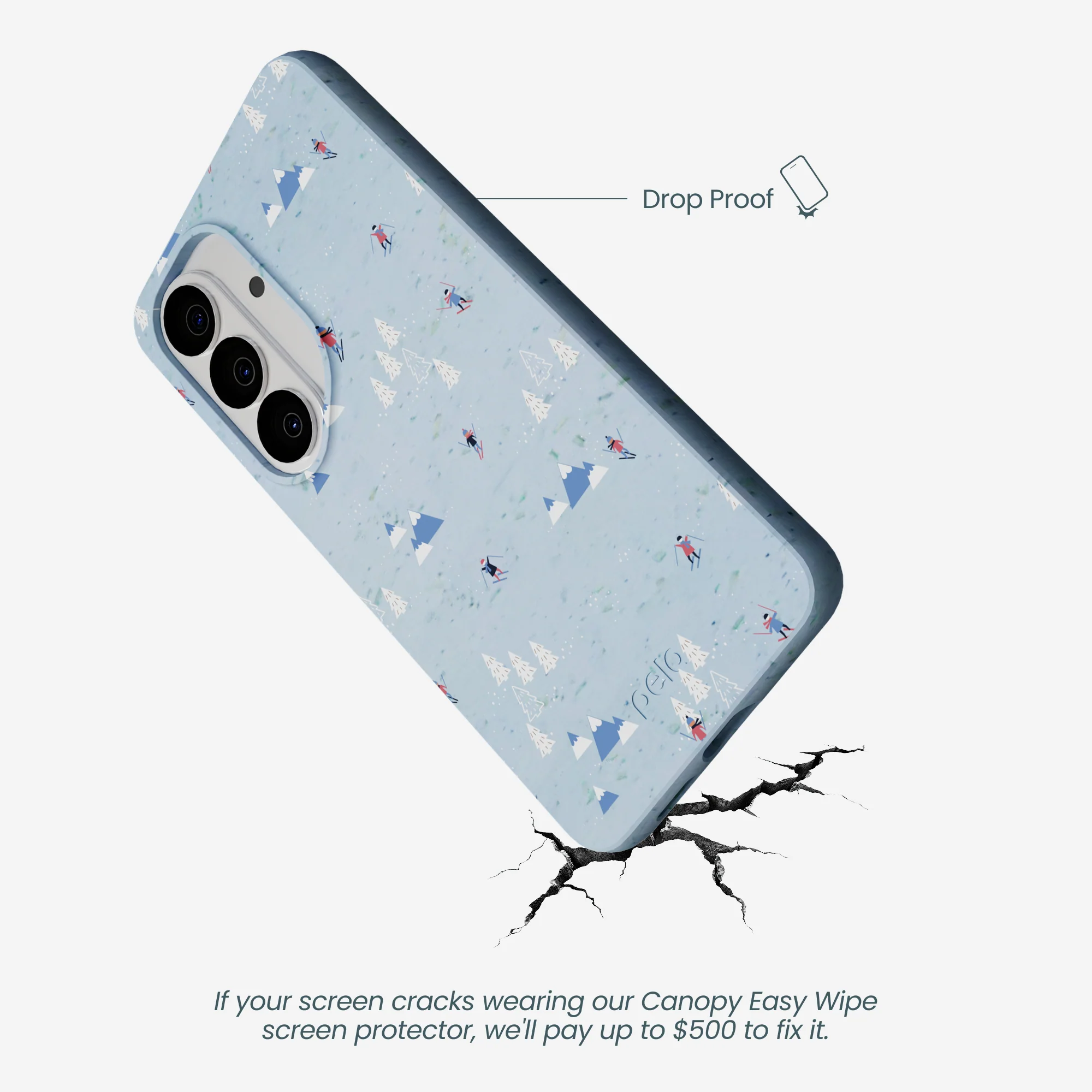 Powder Blue Ski Pass Samsung Galaxy S26 Case - Image 4