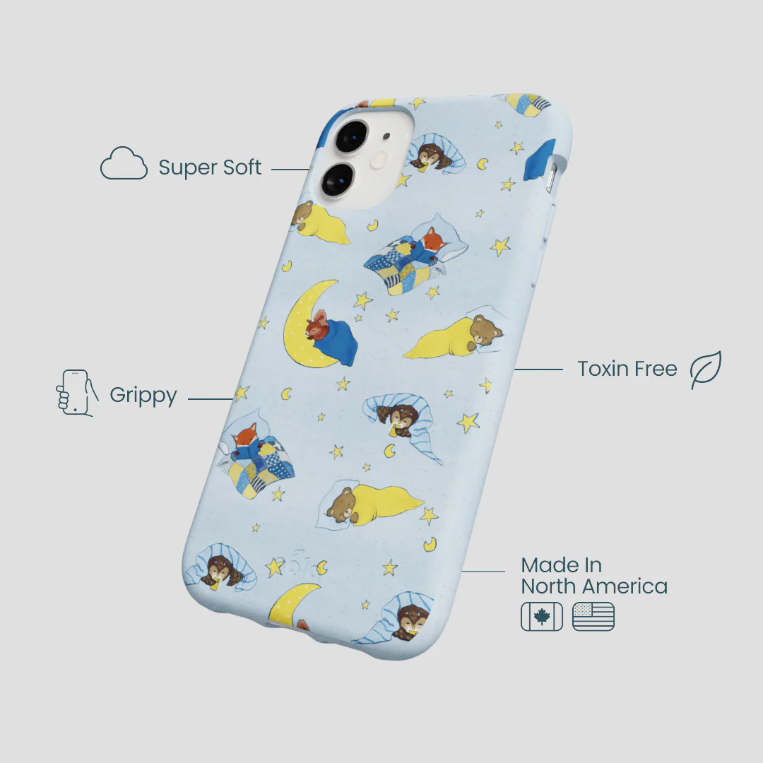 Powder Blue Starlight Sleep iPhone 11 Case - Image 4