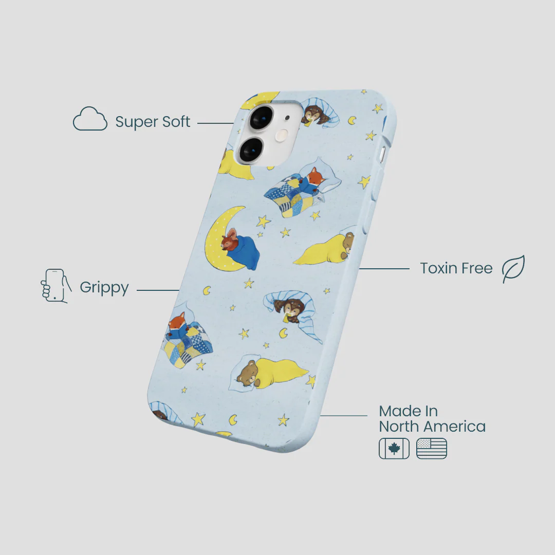 Powder Blue Starlight Sleep iPhone 12 Mini Case - Image 4