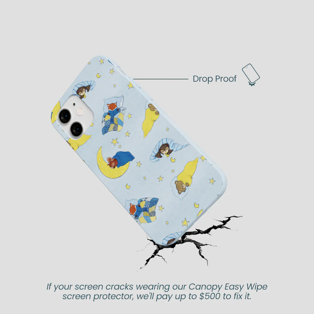 Powder Blue Starlight Sleep iPhone 12 Mini Case - Image 5