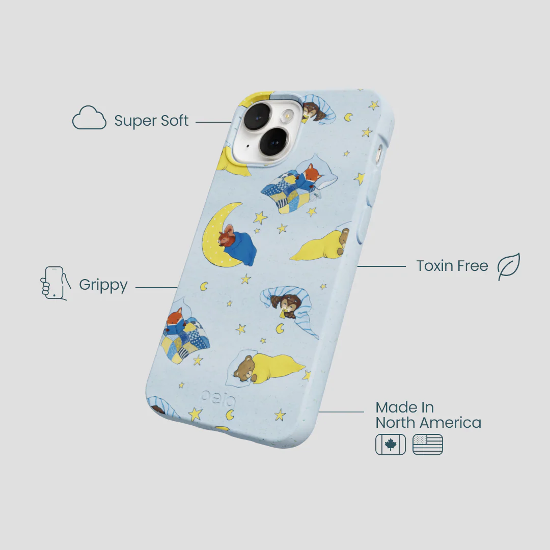 Powder Blue Starlight Sleep iPhone 13 Mini Case - Image 4