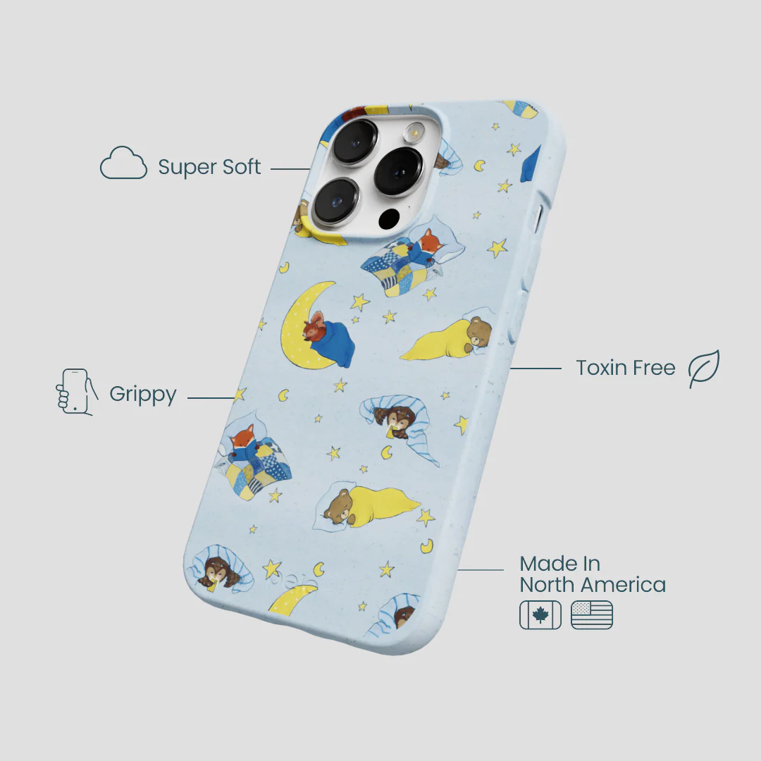 Powder Blue Starlight Sleep iPhone 13 Pro Case - Image 4