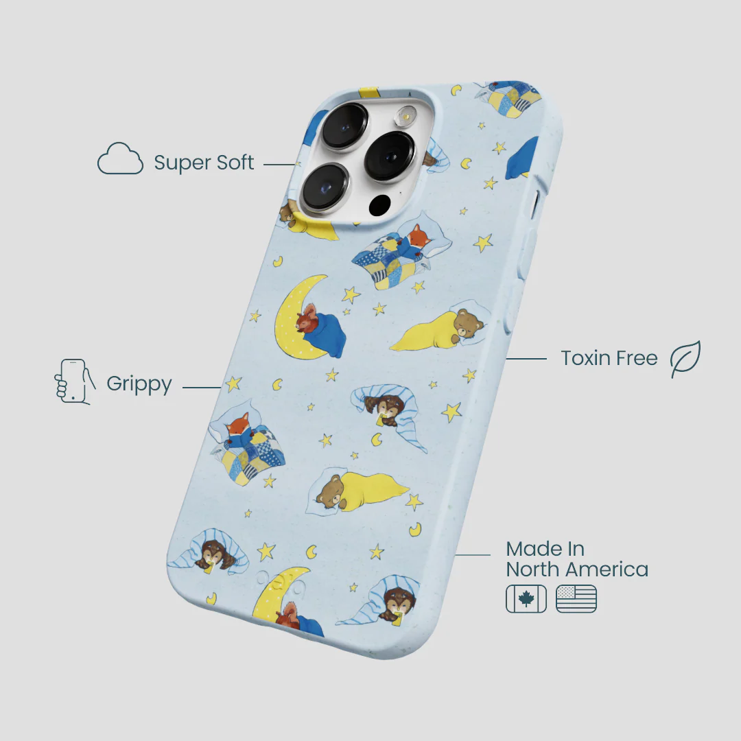 Powder Blue Starlight Sleep iPhone 13 Pro Max Case - Image 4