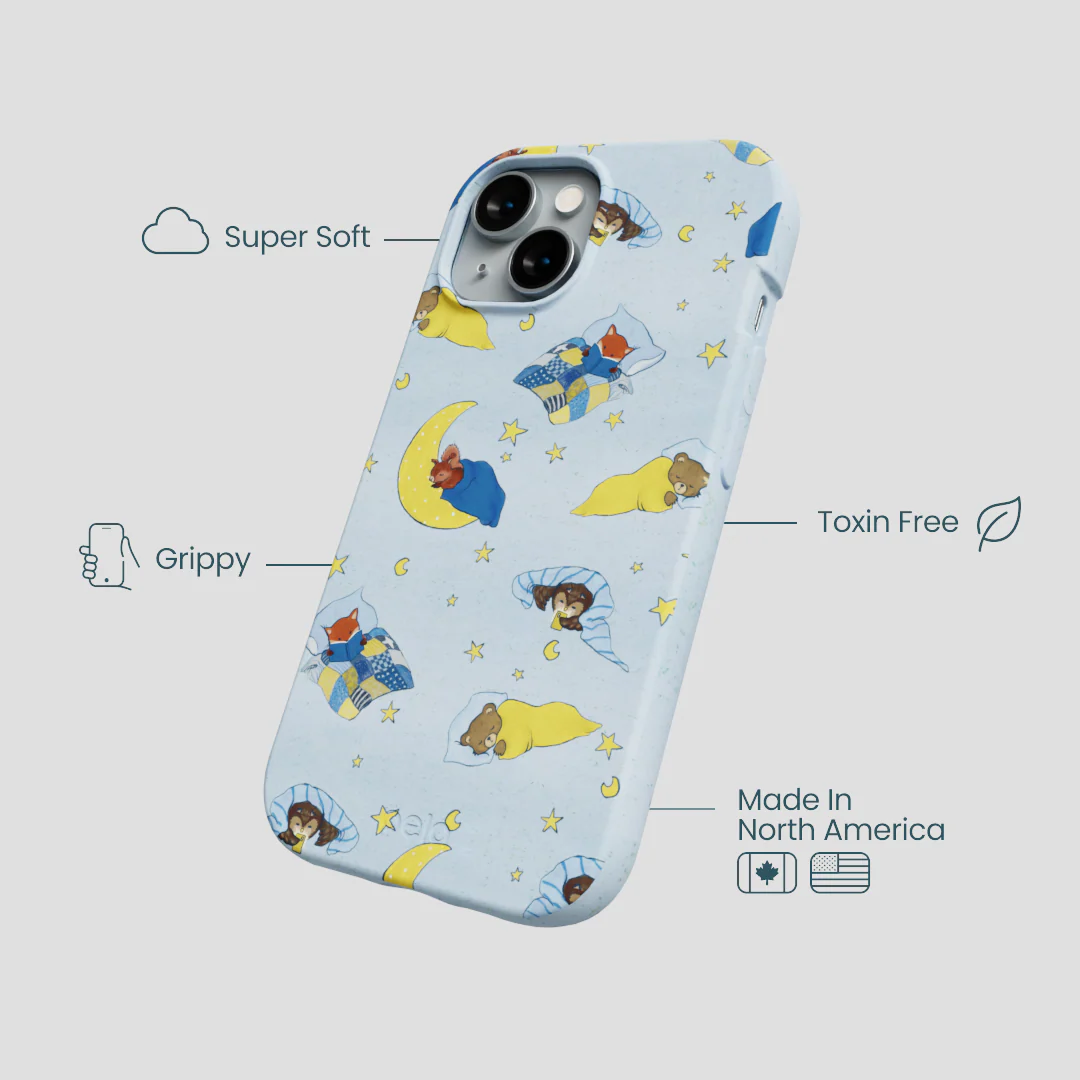 Powder Blue Starlight Sleep iPhone 14 Case - Image 4