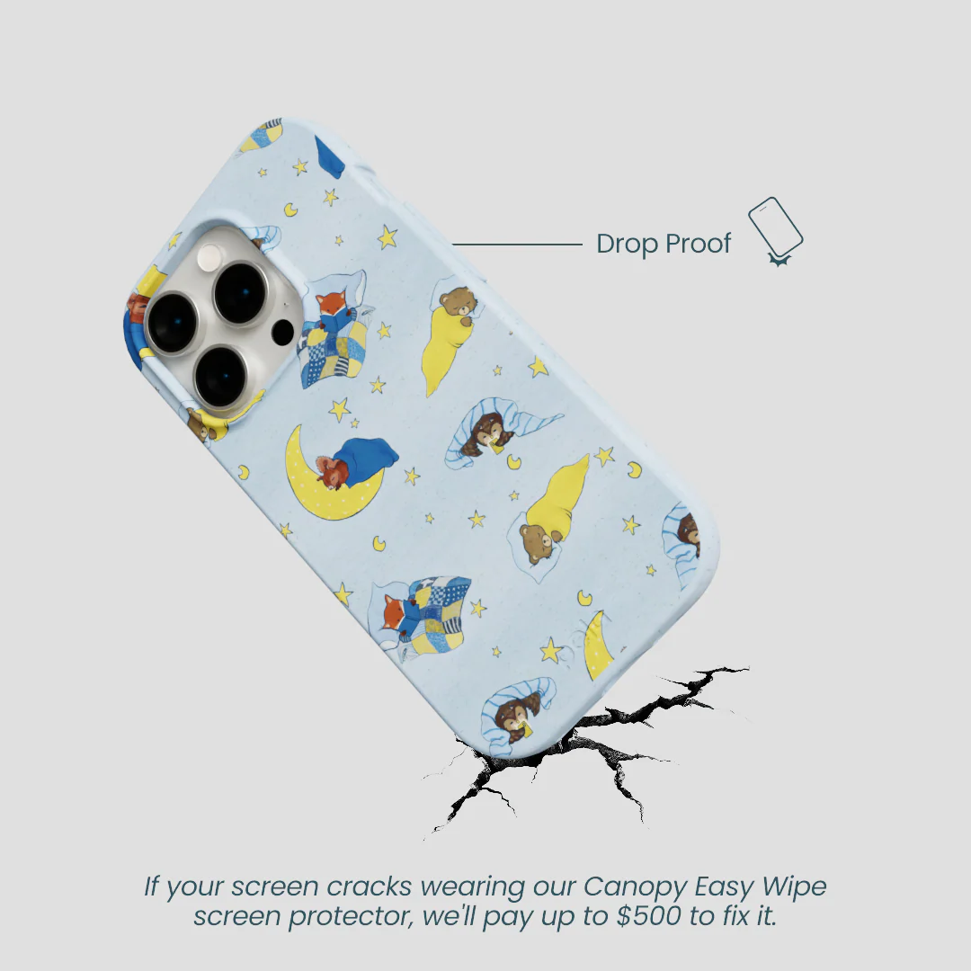 Powder Blue Starlight Sleep iPhone 14 Pro Case - Image 5