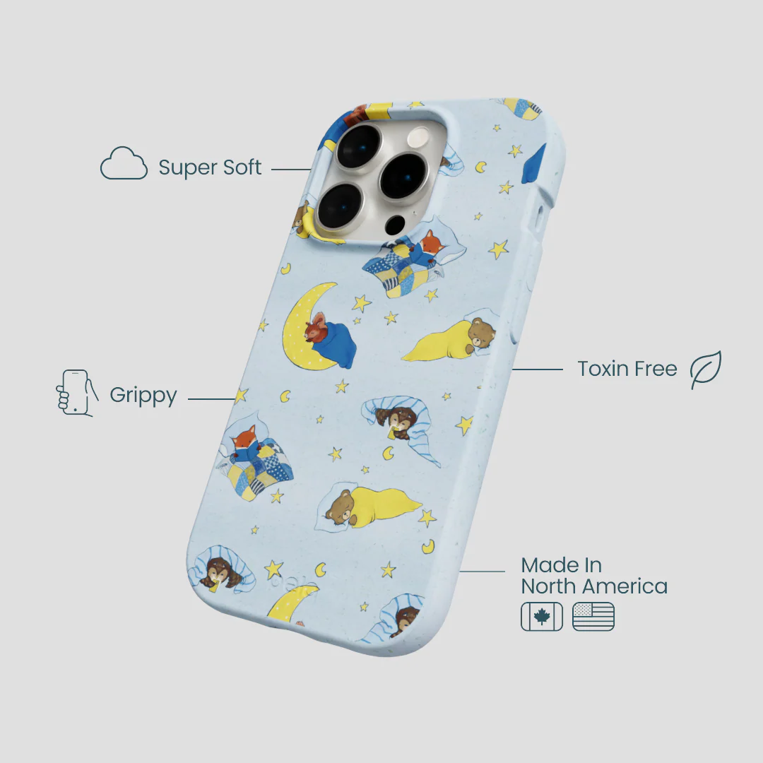 Powder Blue Starlight Sleep iPhone 15 Pro Case - Image 4