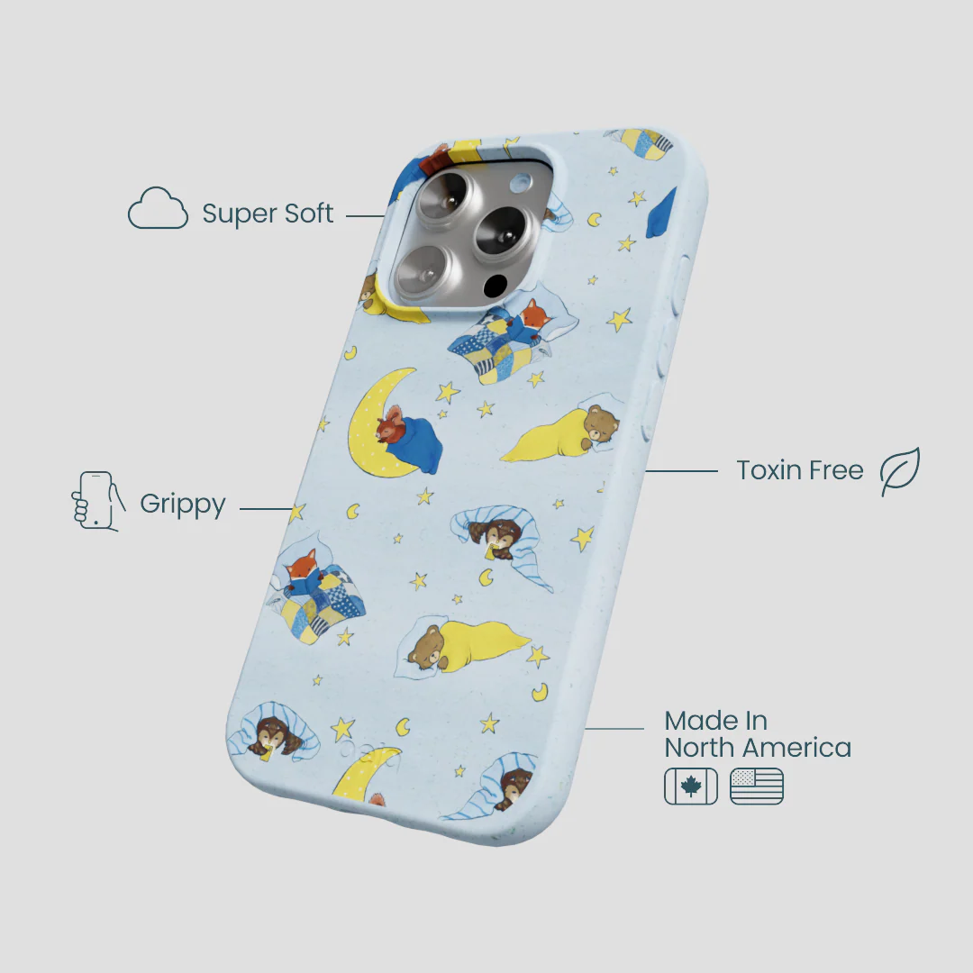 Powder Blue Starlight Sleep iPhone 16 Pro Case - Image 4