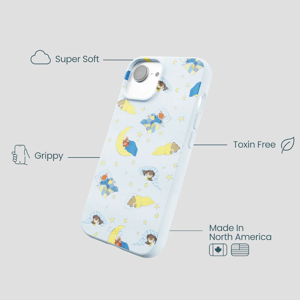 Powder Blue Starlight Sleep iPhone 16e/17e Case - Image 4