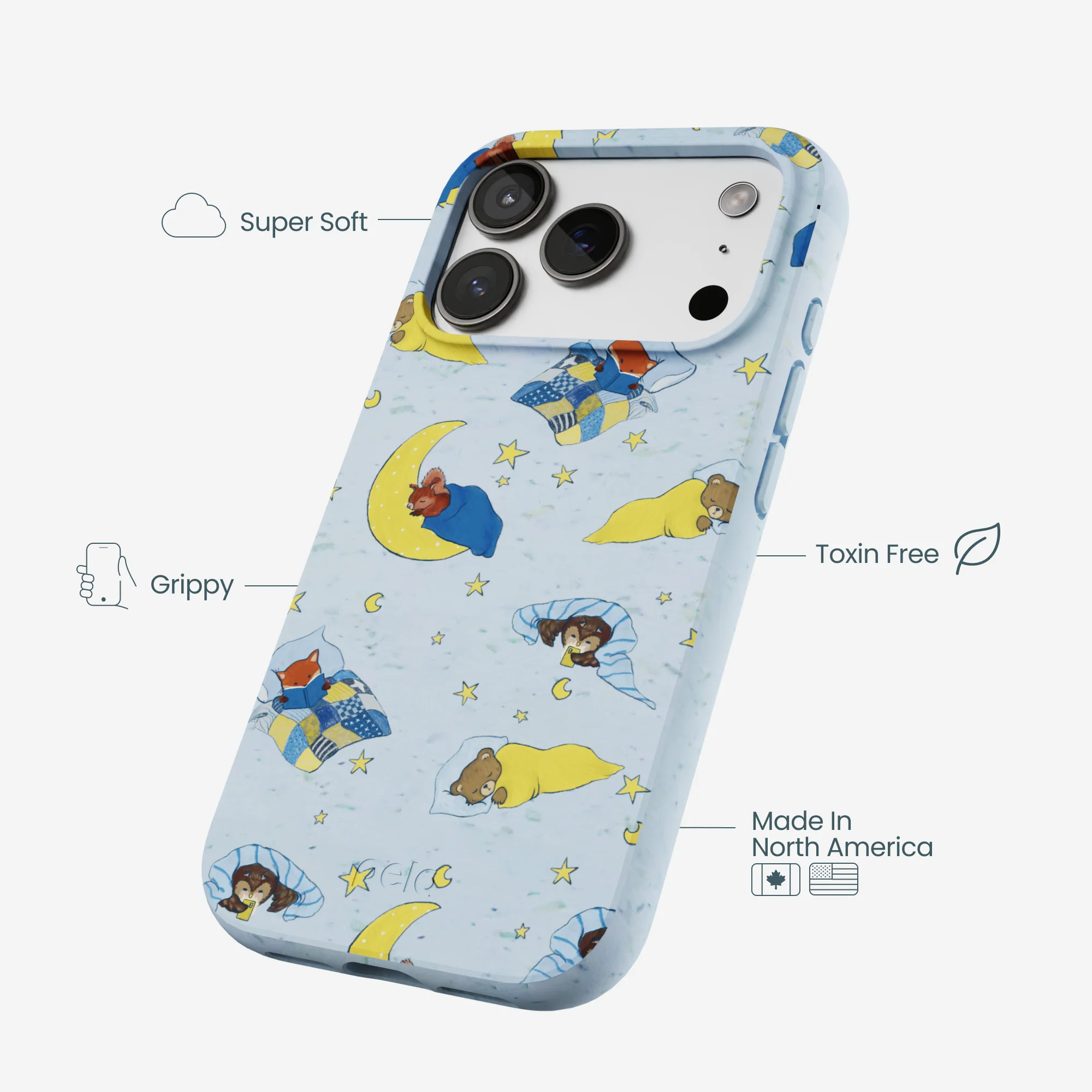 Powder Blue Starlight Sleep iPhone 17 Pro Case - Image 4
