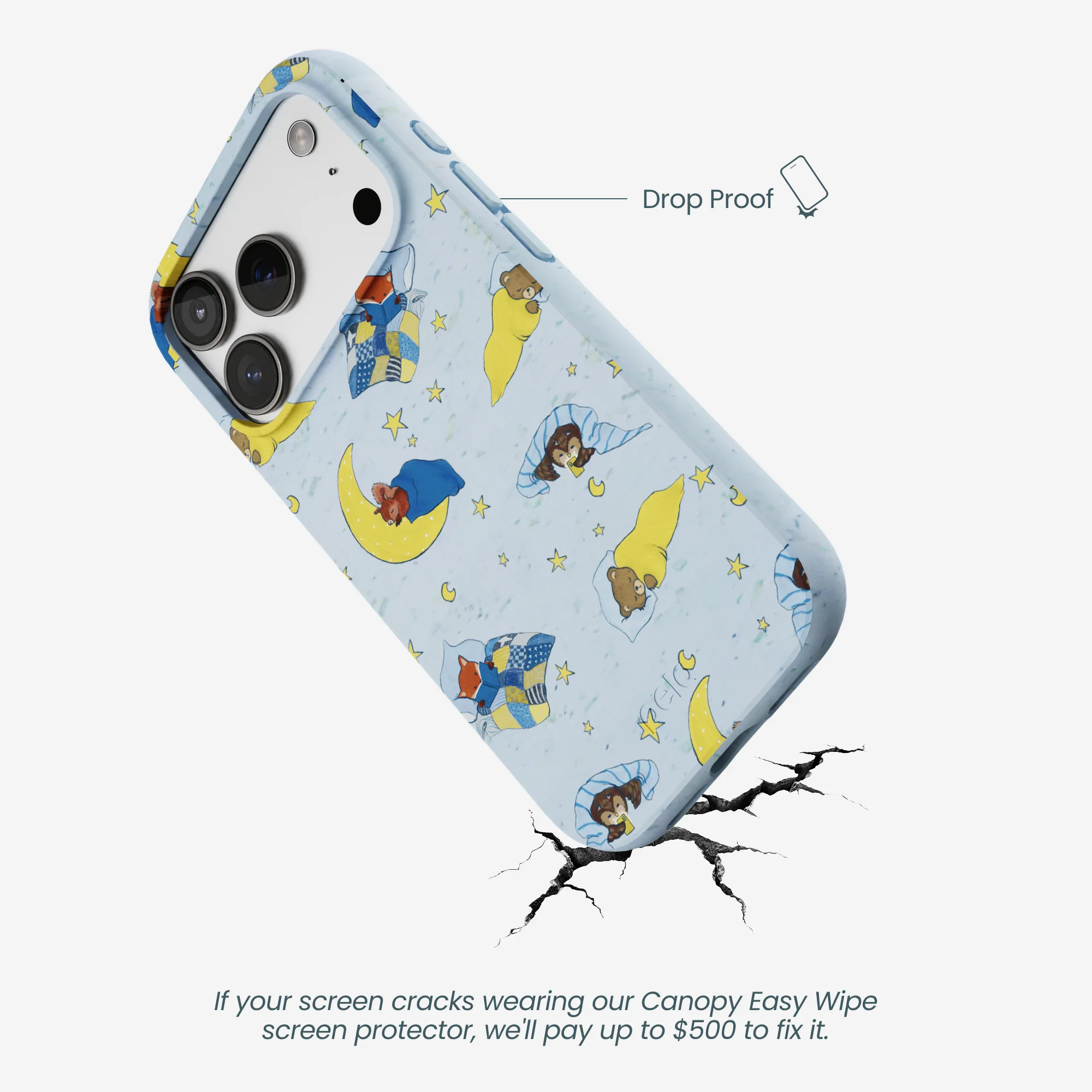 Powder Blue Starlight Sleep iPhone 17 Pro Case - Image 5