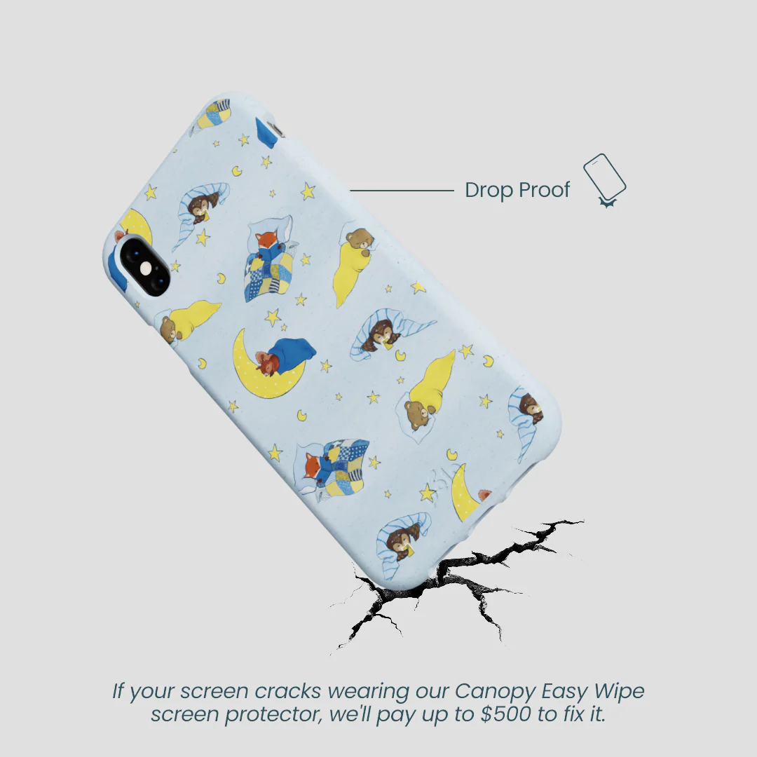 Powder Blue Starlight Sleep iPhone XR Case - Image 5