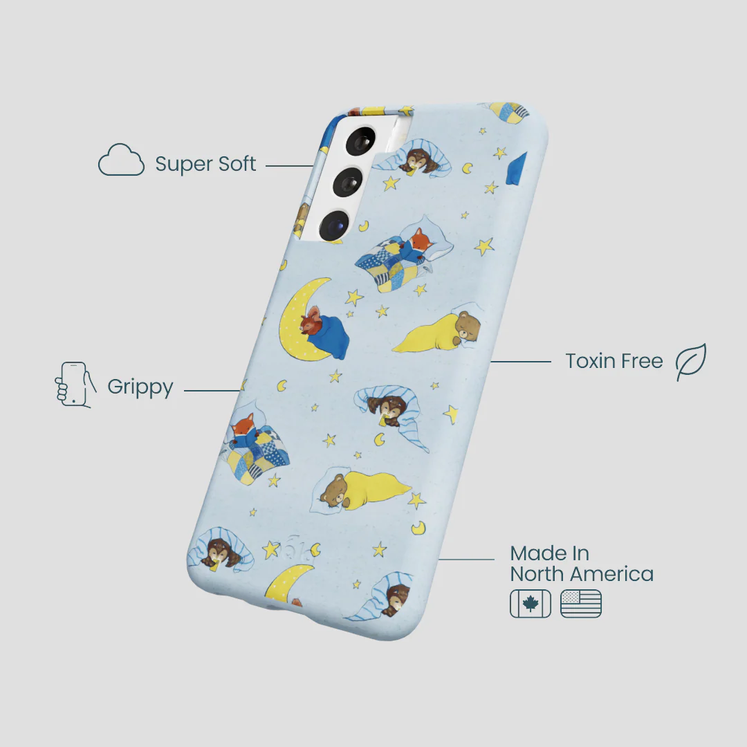 Powder Blue Starlight Sleep Samsung Galaxy S21 Case - Image 4