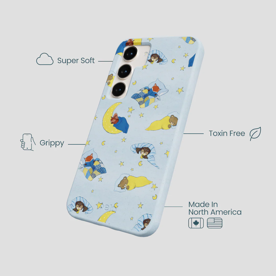Powder Blue Starlight Sleep Samsung Galaxy S23 Case - Image 4