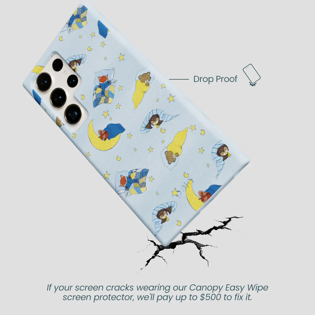 Powder Blue Starlight Sleep Samsung Galaxy S24 Ultra Case - Image 5
