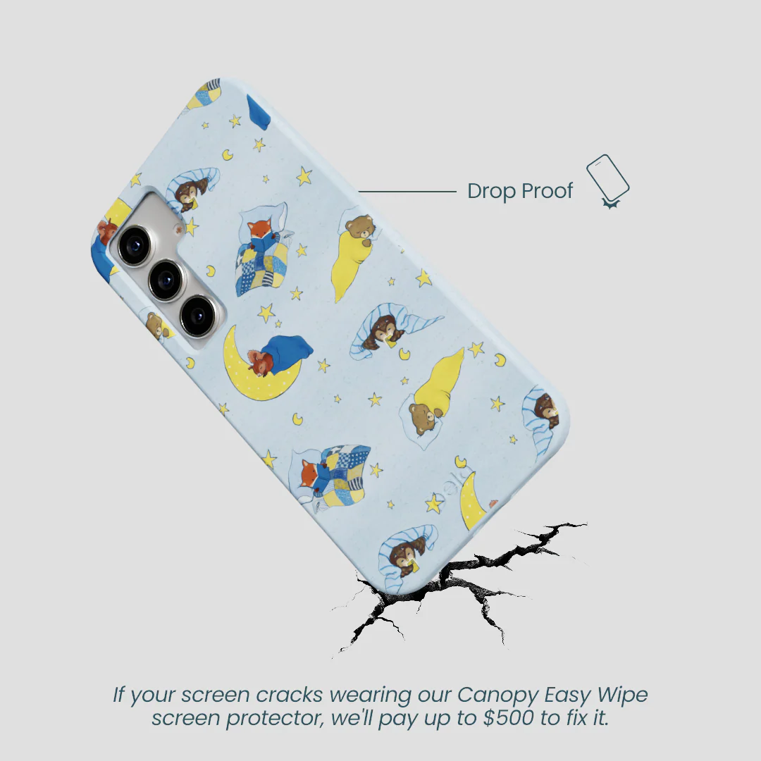 Powder Blue Starlight Sleep Samsung Galaxy S25 Case - Image 5