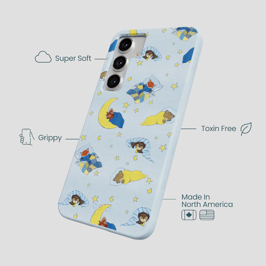 Powder Blue Starlight Sleep Samsung Galaxy S25+(Plus) Case - Image 4