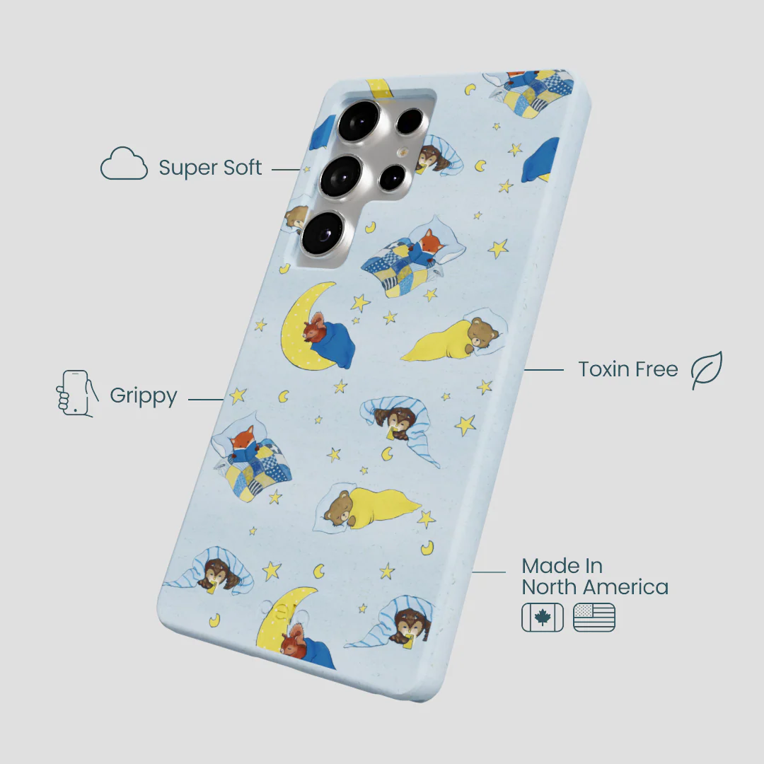 Powder Blue Starlight Sleep Samsung Galaxy S25 Ultra Case - Image 4