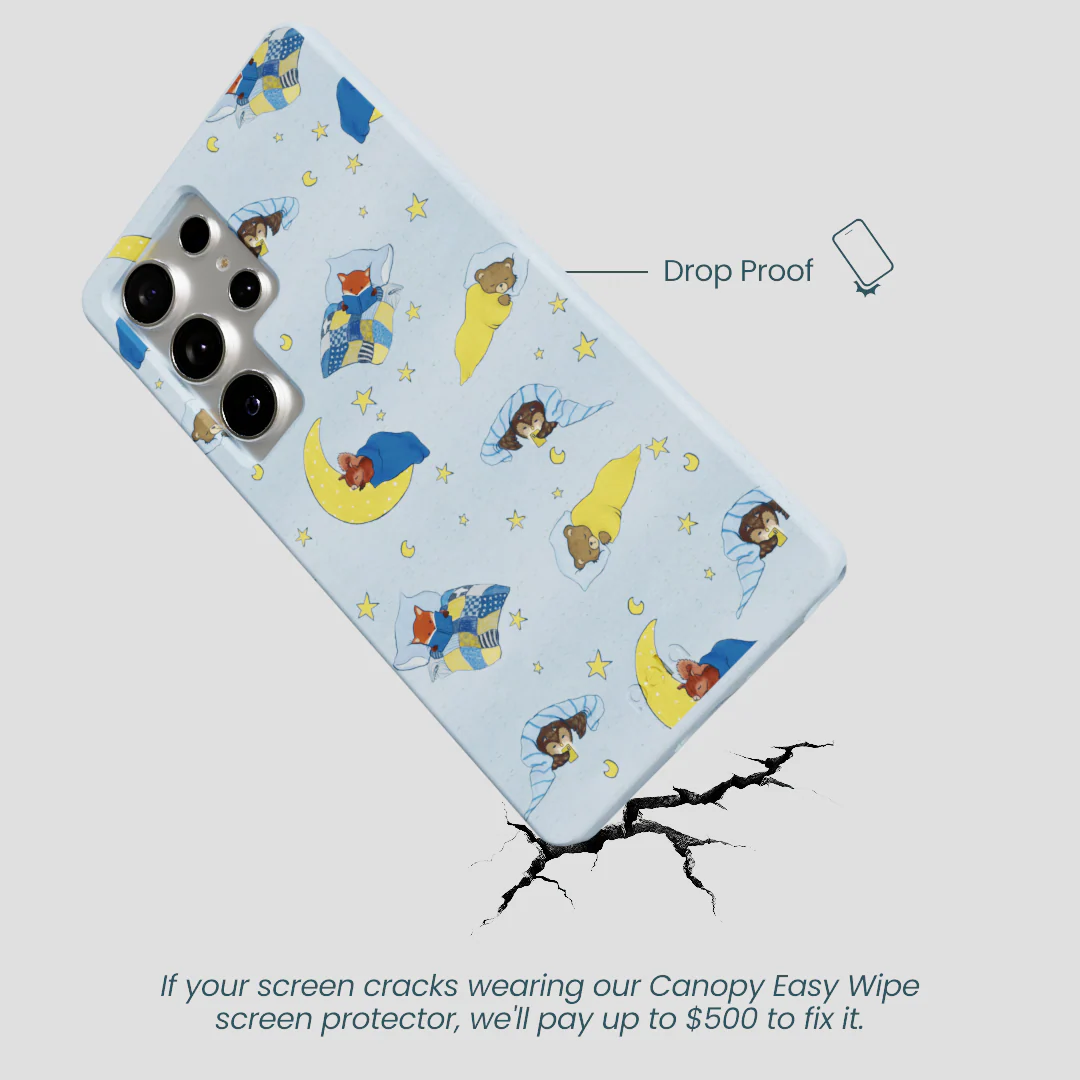 Powder Blue Starlight Sleep Samsung Galaxy S25 Ultra Case - Image 5