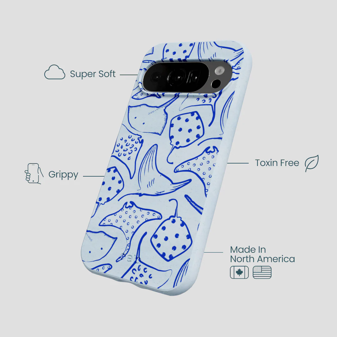 Powder Blue Stingray Fever Google Pixel 10/10 Pro Case - Image 4