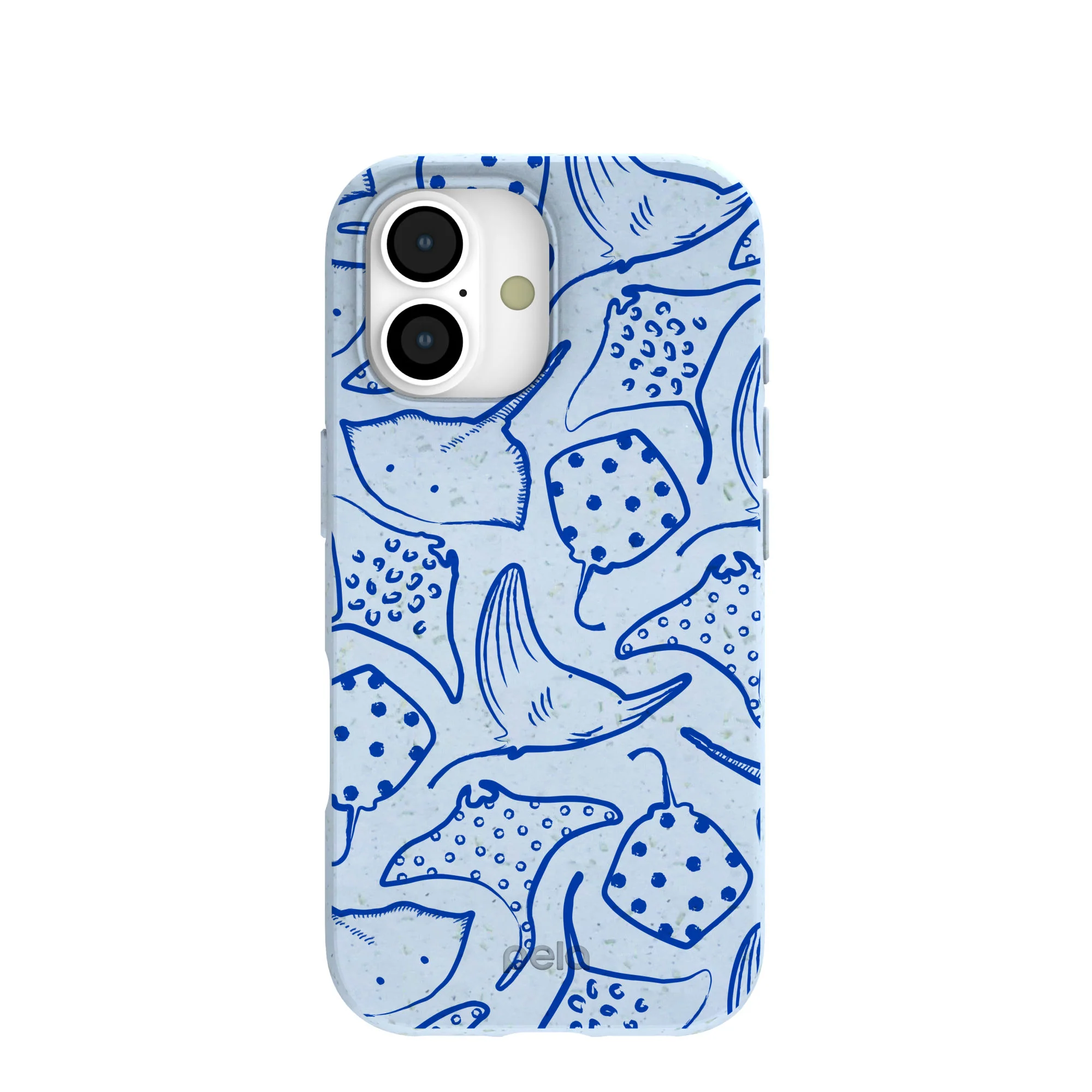 Powder Blue Stingray Fever iPhone 17 Case