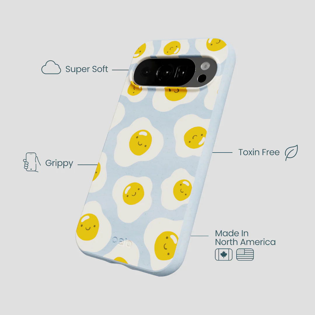 Powder Blue Sunny Side Up Google Pixel 10/10 Pro Case - Image 4