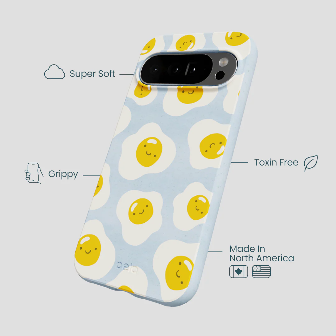 Powder Blue Sunny Side Up Google Pixel 10 Pro XL Case - Image 3
