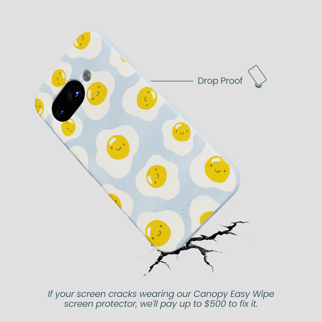 Powder Blue Sunny Side Up Google Pixel 9a Case - Image 4