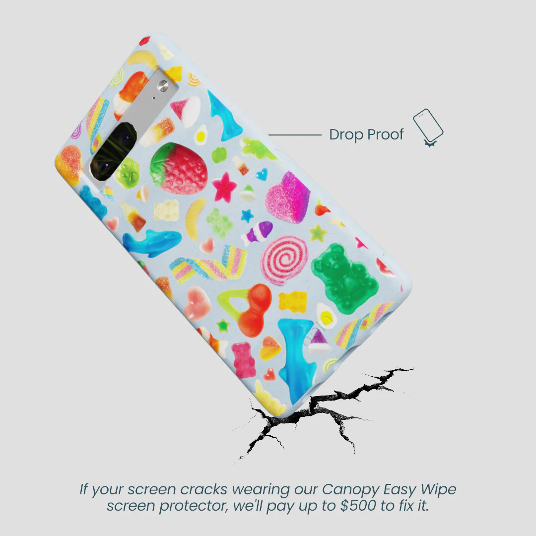 Powder Blue Super Gummies Google Pixel 7a Case - Image 5