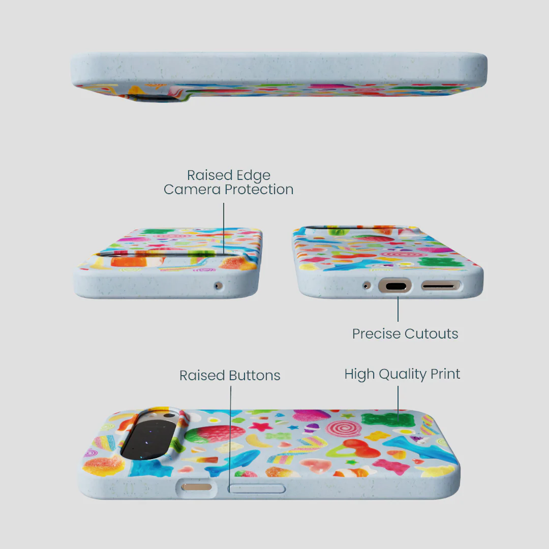 Powder Blue Super Gummies Google Pixel 9/9 Pro Case - Image 3
