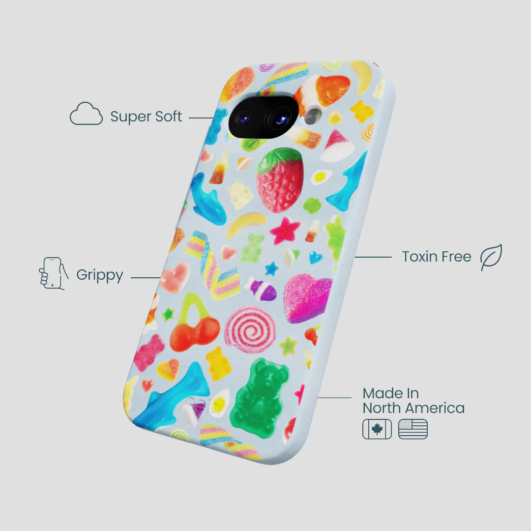 Powder Blue Super Gummies Google Pixel 9a Case - Image 4