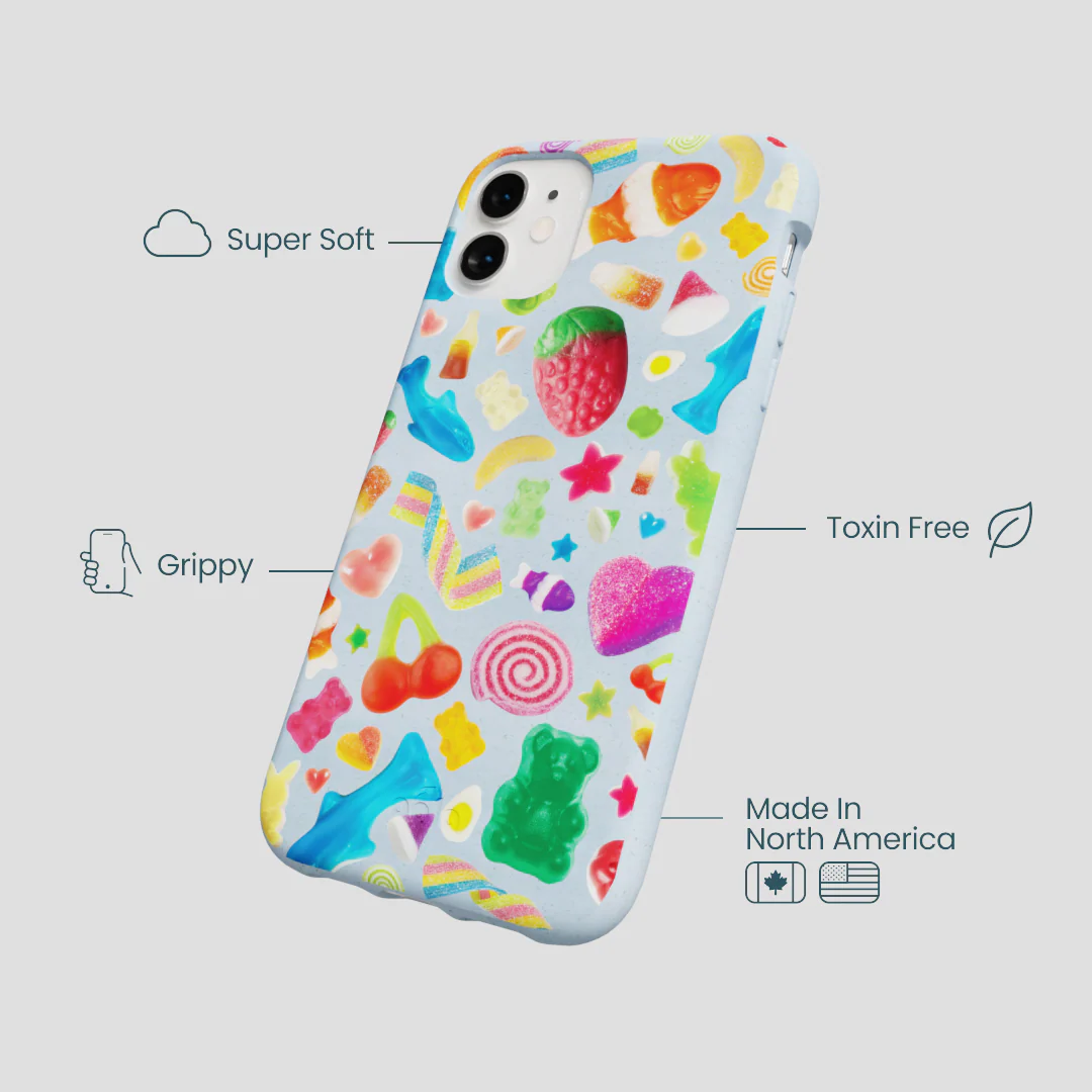 Powder Blue Super Gummies iPhone 11 Case - Image 4