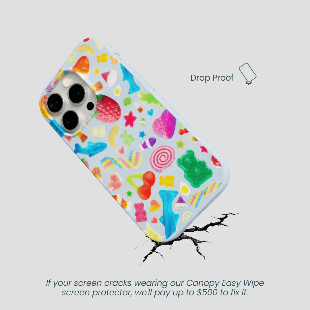Powder Blue Super Gummies iPhone 14 Pro Case - Image 5