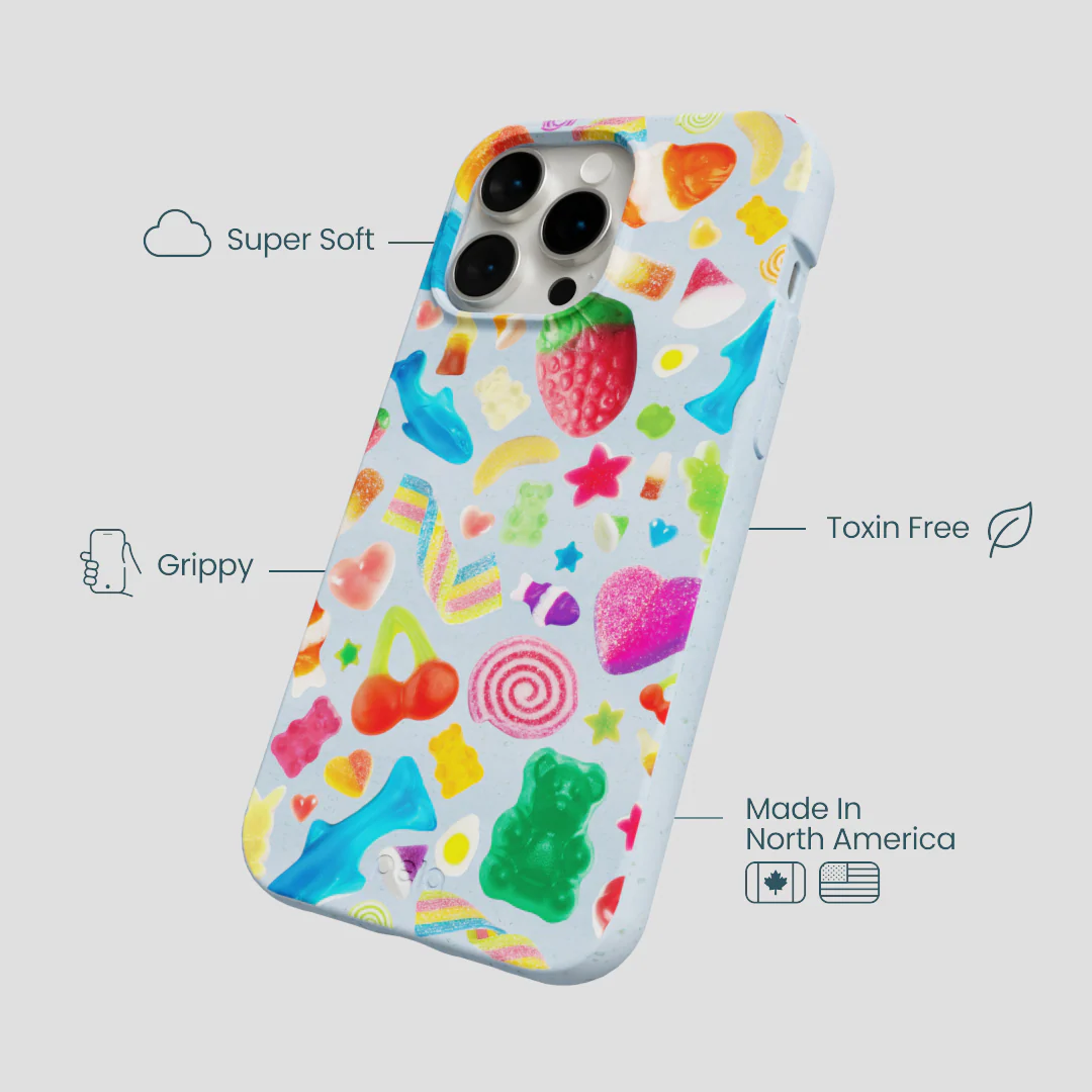 Powder Blue Super Gummies iPhone 14 Pro Max Case - Image 4