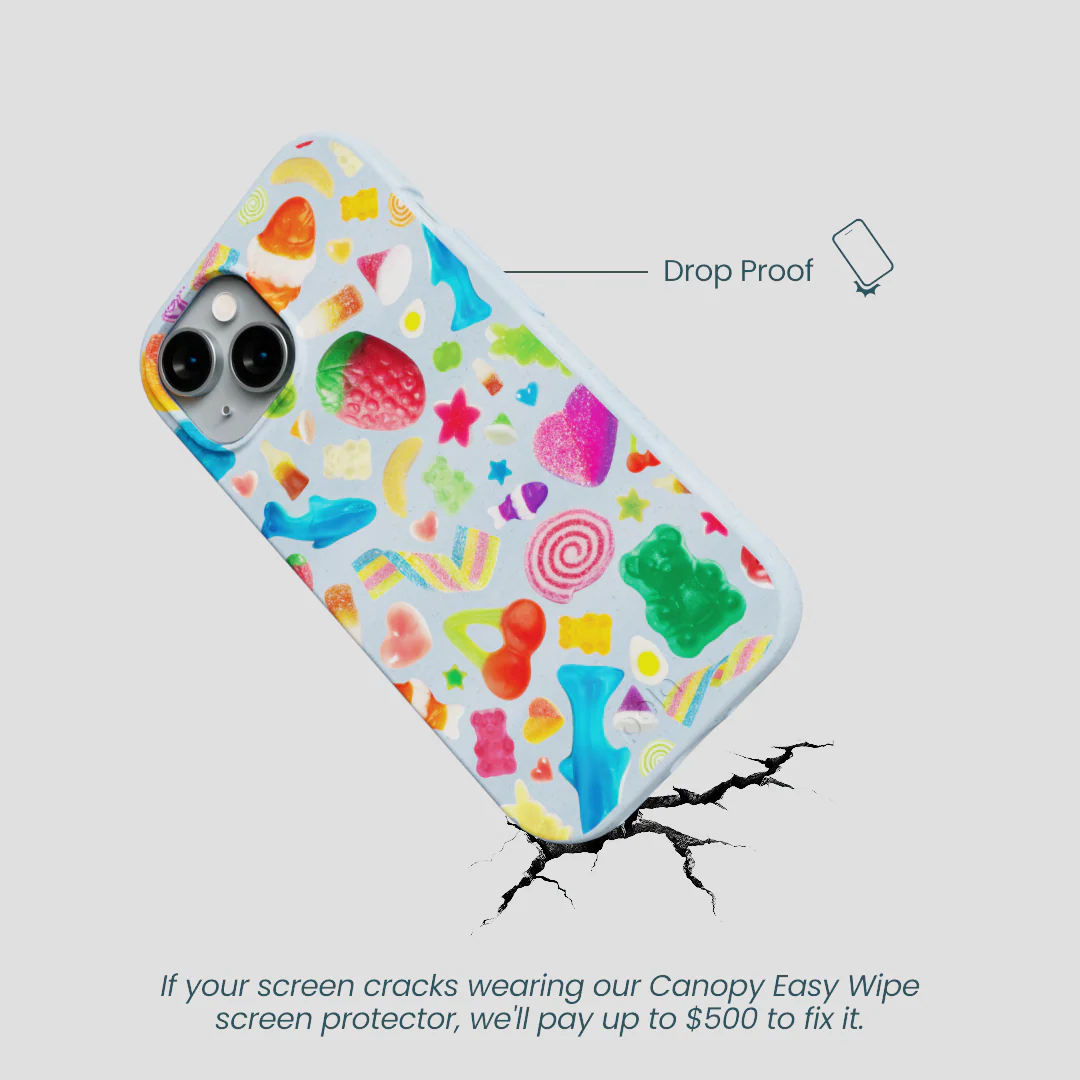 Powder Blue Super Gummies iPhone 15 Case - Image 5