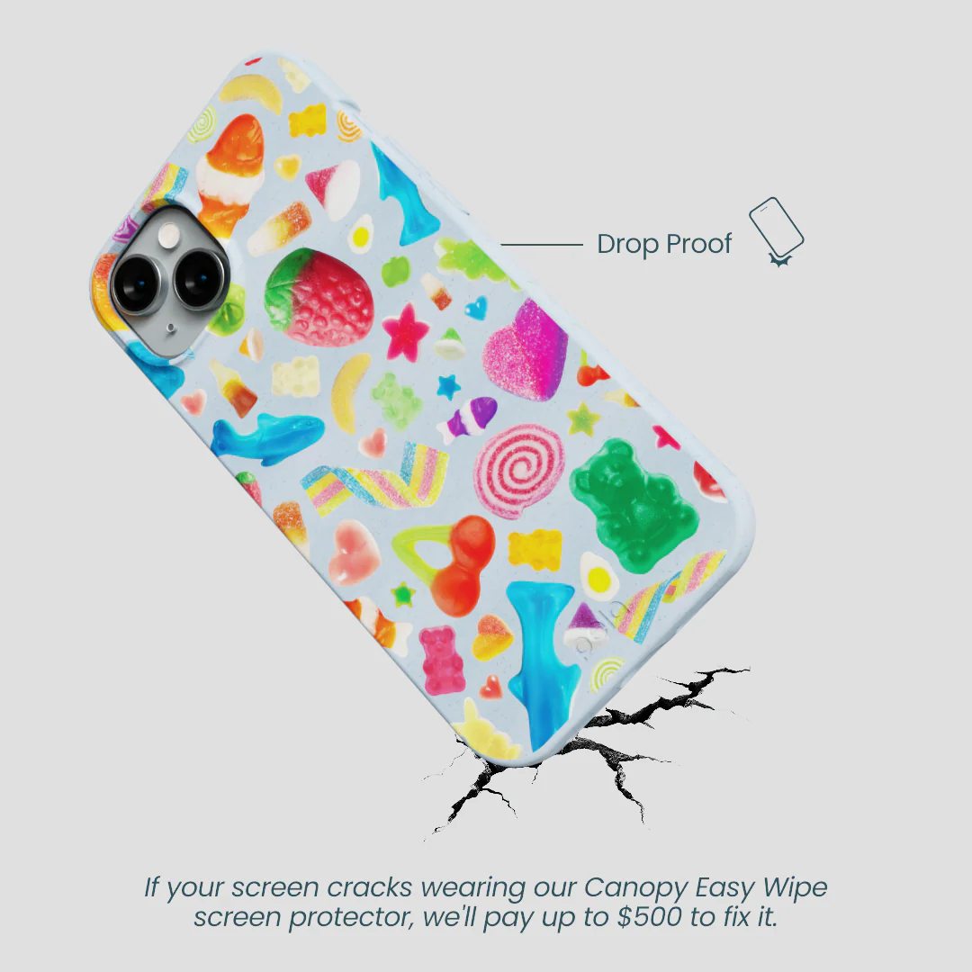 Powder Blue Super Gummies iPhone 15 Plus Case - Image 5