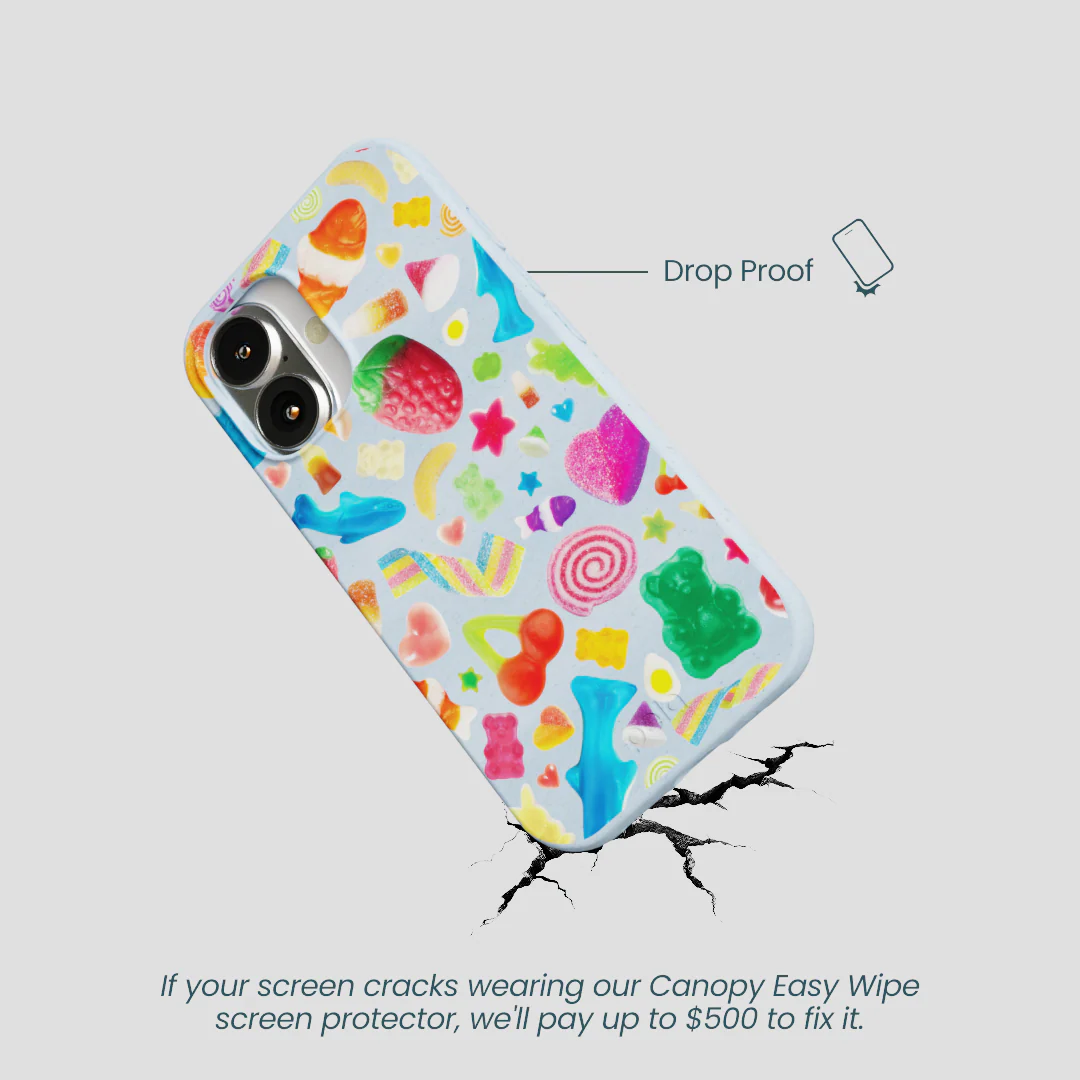 Powder Blue Super Gummies iPhone 16 Case - Image 5