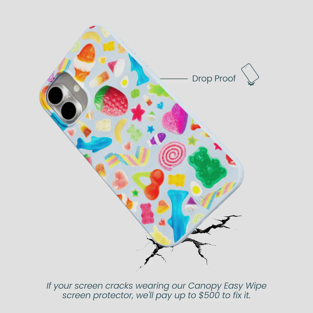 Powder Blue Super Gummies iPhone 16 Plus Case - Image 5