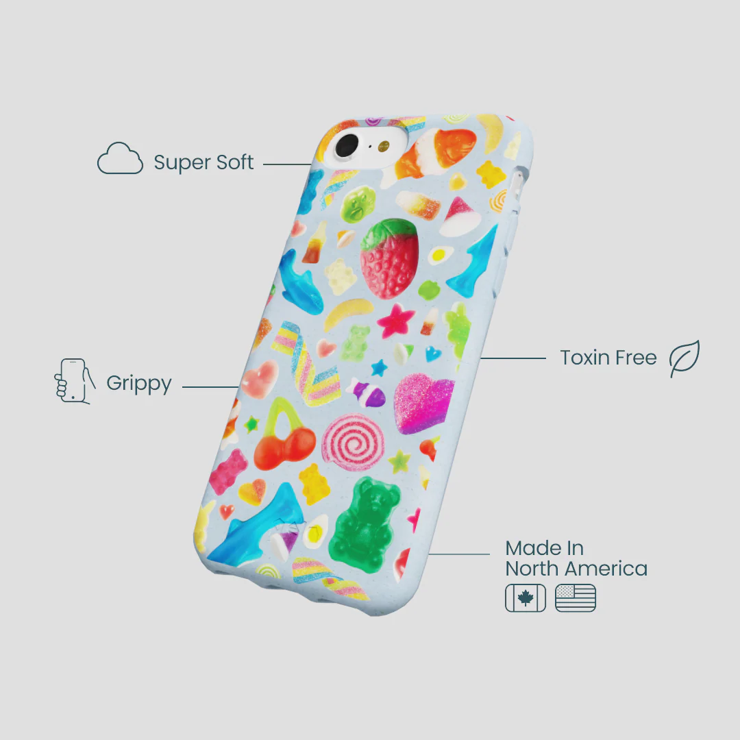 Powder Blue Super Gummies iPhone 6/6s/7/8/SE Case - Image 4