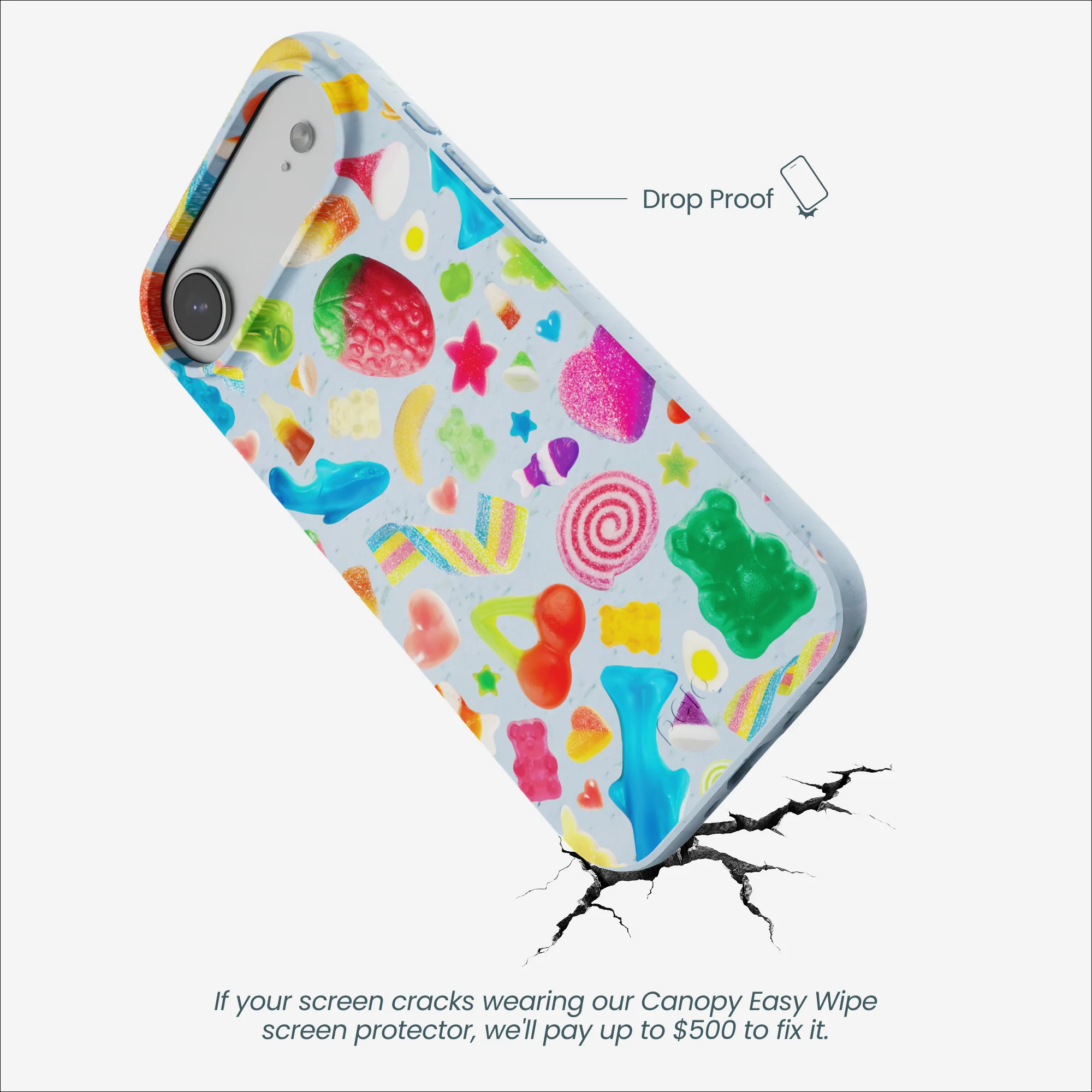Powder Blue Super Gummies iPhone Air Case - Image 5